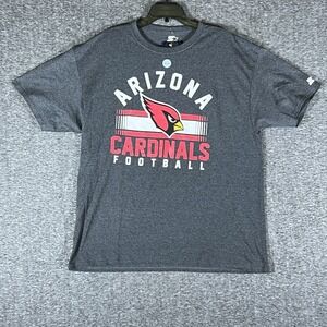 Arizona Cardinals Starter Short Sleeve Shirt Gray Mens Size XL‎